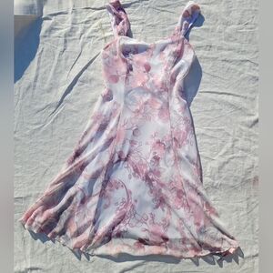 Connected Pink Floral Y2k Midi Dress